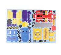 BESTonZON Puzzle 3D en Papier Voitures 8 Pièces Garçon Et Filles Kit Créatif Modèle Voiture Loisir Éducatif Anniversaire