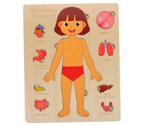 BESTonZON Puzzle Éducatif Bois Organes Humains pour Garçon Fille Jeu Apprentissage Préscolaire Cognitif Puzzle Structure Humaine Pédagogique Garçon Fille Adapté Aux Tout Petits