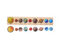 BESTonZON Puzzle Système Solaire Bois Éducatif pour Garçon Fille Spatial Montessori Apprentissage des pour Tout-Petits Kit Scientifique Décor Chambre