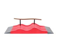 BESTonZON Rampe de Skatepark pour Doigts en Plastique Kit de Jeu Mini-Skateboard Double Kicker D’Entraînement pour Garçon et Filles Obstacles Polyvalents pour Fingerboard Matériel de