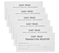 BESTonZON Registre de Chèques Blanc 6 Livres de Comptes Carnet Gestionnaire Financier de Chéquier Organisateur de Gestion Financière Personnelle Suivi des Dépenses pour Gestion Bureau et