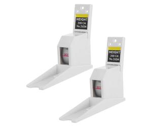 BESTonZON Règle de Hauteur Murale Rétractable en ABS et Fer 2pcs 200 Cm Robuste et Portable pour Mesurer la Taille des Garçon et Filles en Crèches ou Écoles