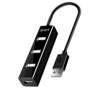 BESTonZON Répartiteur Multi-concentrateur USB 2.0 à 4 Ports Haute Vitesse Bloc USB Connecteur Multiple Adaptateur pour Ordinateur