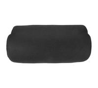 BESTonZON Repose-Pieds de Bureau Confortable en Mousse à Haute Résilience Coussin Demi-Cylindre Ergonomique en Tissu Maille Noir Support pour Jambes et Pieds Améliorant Circulation