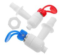 BESTonZON Robinet D'eau en Plastique pour Distributeur de Boissons Bec Verseur Anti-éclaboussures, Design Vertical à Bouton-poussoir pour Eau Chaude et Froide, Compatible Refroidisseur