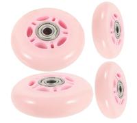BESTonZON Roues de Patins à Roulettes 70 Mm 4 Pcs en Pu Roulements Haute Élasticité pour Patins à Roulettes Féminins Usage Intérieur et Extérieur Sport de Loisir