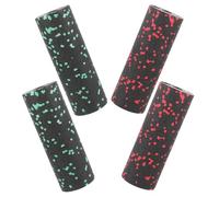BESTonZON Rouleau de Massage Musculaire Mini 4 Pcs en Epp pour Yoga et Fitness Rouleau D’Exercice Léger et Résistant Lot 2 Vert 2 Rouge Accessoire Sport pour Relaxation Musculaire