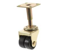 BESTonZON Roulettes De Piano à Double Roue En Nylon Doré Hauteur 59 Mm Accessoires De Piano Nécessaires Pour Remplacement Support En Métal Mobilité Facilitée