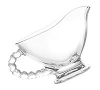 BESTonZON Saucière en Verre Transparent Accessoire Cuisine Élégant et Pratique 120ml avec Poignée Facile à, Pot à Sauce pour Restaurant et Dîner
