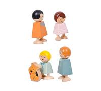 BESTonZON Set de Blocs Bois pour Garçon Fille Cognitif Relation Familiale Jeu Éveil Éducatif Bois pour Garçons et Filles
