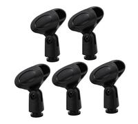 BESTonZON Set de Clips Micro Supports Réglables pour Microphones Dynamiques Fil Fixation Solide et Pratique pour Karaoké et Conférences