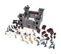 BESTonZON Set de Jouets Pirates pour Garçons Modèle Château de Pirates à Assembler avec Soldats et Accessoires pour Table de Sable Figurines Militaires pour Garçon Fille Jeu Aventure