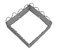 BESTonZON Set de Mini Barrières Décoratives Simulant Un Grillage Fil de Noir Clôture Miniature pour Décor Militaire Scènes Micro-paysagères et Accessoires de Guerre