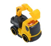 BESTonZON Set de Véhicules de Construction Garçon Fille avec Pelleteuse Bétonnière et Camion Poubelle à Friction Mini Engins pour Garçons et Filles Jeu Créatif Dimagination et Coordination