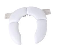 BESTonZON Siège de Toilette Garçon et Filles Pliable Blanc Antidérapant, Anneau D'apprentissage Propreté, Coussin Portable Grand Format, Siège Confort pour Bébé en Voyage,