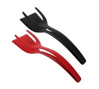 BESTonZON Spatule à Omelette en Nylon 2pcs Surface Lisse et Épaisse, Pelle Cuisine Polyvalente pour Retourner Œufs, Crêpes et Barbecue