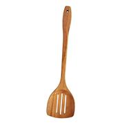 BESTonZON Spatule Bois Ajourée pour Cuisine Pelle Bois Longue Manche Ustensile Simple pour Wok
