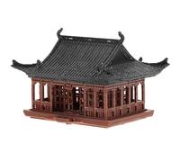 BESTonZON Statue de Mini Pagode en Plastique Marron pour Décor Zen Asiatique, Création d'un Paysage de Bureau Serein et Ambiance Paisible pour Salon ou Bureau