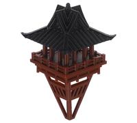 BESTonZON Statue de pavillon de bonsaï : bâtiment de Jardin Miniature Chinois en Plastique - modèle de Maison Asiatique ornementale pour décoration de Table, Jardins de fées et paysages à thème