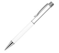 BESTonZON Stylo à Bille à Sublimation Pression Stylo à Signature Finition Chrome Brillant Format Compact Léger Bureau et Élève pour Personnalisation et Usage Professionnel