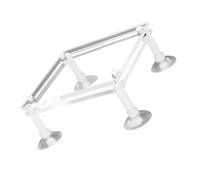 BESTonZON Support Antichoc pour Pompe à Eau Submersible Grand Format en Acrylique Transparent, Accessoire Aquarium Ventouse Double Couche, Anti-Sable pour Pompe Eau Douce, Installation