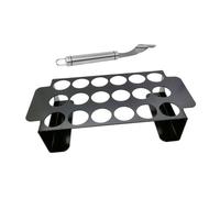 BESTonZON Support de Barbecue Acier Inoxydable avec Antiadérent pour Cuisses de Poulet et Poivrons Accessoire Cuisine et Portable pour Camping et Plein Air