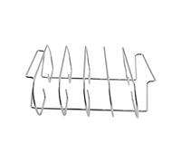 BESTonZON Support de Barbecue Acier Inoxydable pour Ribs Rack Durable Portable pour Grillades Extérieures pour Cuisson Camping