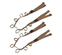 BESTonZON Support de Bâtons de Pêche Réglable pour Voiture et Camion Sangle Porte-Bâtons à 7 Boucles Couleur Kaki 1 Paire - Rangement Sécurisé Intérieur Véhicule Anti-Nœuds Compatible