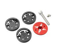 BESTonZON Support de Chronomètre Vélo Montagne Rouge Capuchon de Potence de Guidon Compatible avec Wahoo et Autres Marques Fixation Solide et Légère pour Vélo Route et VTT Accessoire