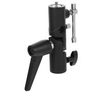 BESTonZON Support De Flash Pivotant Métal pour Pied Éclairage Pince pour Parapluie Décoratif Adaptateur pour Trépied Support h pour Deux Lampes De Poche