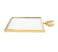 BESTonZON Support de Panneau de Poteau A3 Vertical Doré pour Poteaux de Signalisation Cadre Portrait pour Barrière de File d'Attente Porte-Panneau Rigide 1 Mètre pour Gestion de Foule et