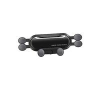 BESTonZON Support De Téléphone De Voiture Rotatif Support De Ventilation Telescopique à Points De Gravity pour Smartphones Noir