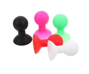 BESTonZON Support de Téléphone Portable Adhérence Arrière à Ventouse en Silicone Forme Pieuvre Sphérique 5Pcs pour Smartphone Cuisine et Salle de Bain