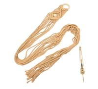 BESTonZON Support Mural Guitare Macramé Corde Jute Crochet Tissé pour Guitare Acoustique et Électrique Rangement Mural Sécurisé et Décoratif Polyvalent pour Ukulélé et Petits Objets