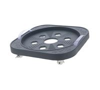 BESTonZON Support Plantes Mobile avec Roulettes Plateau Déplaçable pour Pots et Réservoirs Chariot Inoxydable Utilisation Intérieure Extérieure Jardin Terrasse