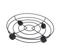 BESTonZON Support Pot de Fleur Extérieur à Poulie Porte Plante Mobile Durable avec Barrière Plateau pour Jardin Balcon et Intérieur