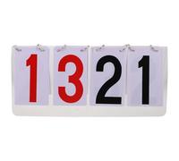 BESTonZON Tableau d'affichage Portable Score Keeper 4, Tableau d'affichage numérique Flipper pour Basket-Ball, Football, Tennis, Volley-Ball, Jeux de Sports de Plein air