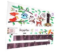BESTonZON Tableau De Croissance Mural Pour Garçon Fille Autocollant De Règle De Hauteur Pour Chambre De Garçon Fille