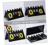 BESTonZON Tableau de Score Portable à Retournement PVC Compteur de Points pour Basketball Football Tennis Badminton et Volleyball Durable et Pratique pour Jeux