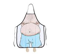 Bestonzon Tablier de cuisine humoristique pour barbecue, déguisement de fête pour homme