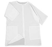 BESTonZON Tablier de Toilettage pour Chiens Blouse de Travail Blanche Veste Imperméable pour Toiletteur Animalier avec Poches Pratiques pour Outils