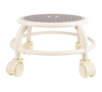 BESTonZON Tabouret pivotant à roulettes en Plastique pour Usage Salon de pédicure et Nettoyage Domestique capacité de Charge Forte pour Adultes et Enfants