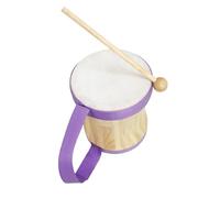 BESTonZON Tambour à Main Bois et Peau de Mouton avec Baguette Instrument de Percussion Portable pour Éducation Musicale et Développement Du Sens Du Rythme Chez Garçon Fille et Adultes