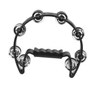 BESTonZON Tambourin Main Double Rangée avec Grelots Instrument de Musique et Robuste pour Garçon Fille et Adultes Percussion Polyvalente pour Fêtes Concerts et Écoles