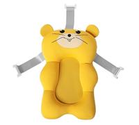 BESTonZON Tapis De Bain Bébé Plateau D'insertion De Support De Oreiller De Bain Pour Bébé Tapis De Bain Pour Bébé Oreiller De Bain Bébé Yellow Tissu De Soie De Lait
