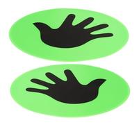 BESTonZON Tapis de Marquage au Sol Antidérapant 23 Cm, Disque de Signalisation Vert pour Entraînement Football, Kit Équipement Sportif Professionnel pour Exercices et Agilité en Extérieur