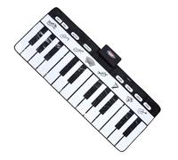 BESTonZON Tapis de Piano Musical Noir et Blanc Tapis Clavier Multifonction pour Garçon Fille Éducatif Portable et Alimenté par Piles