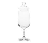 BESTonZON Tasse à thé en cristal : verre de dégustation de whisky avec couvercle à longue tige, saveur distinctive pour brandy et, verres multi-usages