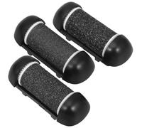 BESTonZON Têtes de Rechange Noires pour Lime à Pieds Électriques, Lot de 3 Pièces en Abs Grain Extra Rugueux pour Adoucir et Lisser les Pieds, Accessoire pour Pédicure