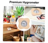 BESTonZON Thermomètre Hygromètre Multi pour Sauna Indicateur Durable de Température et Humidité pour Salle de Bain et Chambre